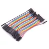 Dupont csatlakozókábel 40pin, 10cm, hím-aljzat