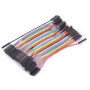 Dupont csatlakozókábel 40pin, 10cm, hím-aljzat
