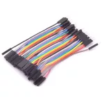 Dupont csatlakozókábel 40pin, 10cm, hím-aljzat