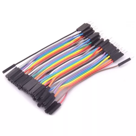 Dupont csatlakozókábel 40pin, 10cm, hím-aljzat