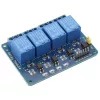 Relé modul 4x, 5V tápegységgel, optokapcsolóval Relé modul 4x, 5V tápegységgel, optokapcsolóval