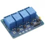 Relé modul 4x, 5V tápegységgel, optokapcsolóval