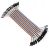 Dupont csatlakozókábel 40pin, 20cm hosszú, hím-hím Dupont csatlakozókábel 40pin, 20cm hosszú, hím-hím