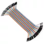 Dupont csatlakozókábel 40pin, 20cm hosszú, hím-hím