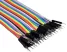 Dupont csatlakozókábel 40pin, 20cm hosszú, hím-hím Dupont csatlakozókábel 40pin, 20cm hosszú, hím-hím