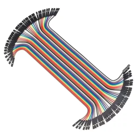 Dupont csatlakozókábel 40pin, 20cm hosszú, aljzat-aljzat
