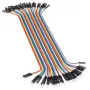 Dupont csatlakozókábel 40pin, 20cm hosszú, hím-aljzat