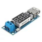   Tápegység modul, lépcsős csökkentő átalakító 4.5-40V-ról 5V/2A-ra, USB + voltmérő