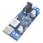   Tápegység modul, léptető átalakító 12-24V-ról 5V/5A-ra, USB + csatlakozóblokk