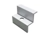 Adjustable end handle silver 35mm