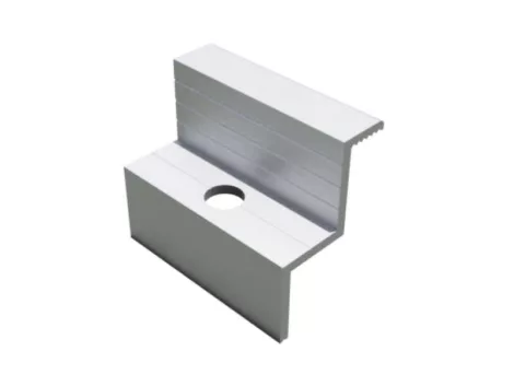 Adjustable end handle silver 35mm Adjustable end handle silver 35mm