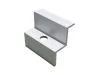 Adjustable end handle silver 40mm