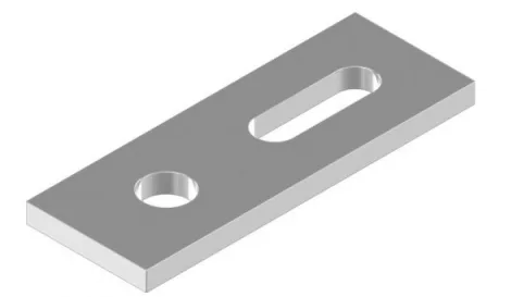 Mounting adapter for combi screws A2 (80x30x4) Mounting adapter for combi screws A2 (80x30x4)