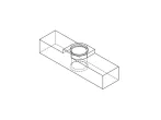 Rectangular nut 10x40x10