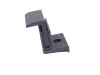Adjustable end bracket black 30x42.5x50mm