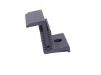 Adjustable end bracket black 30x42.5x50mm