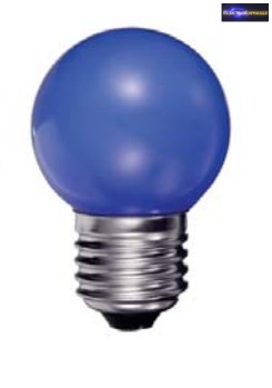 Minigömb izzó E27 15W kék