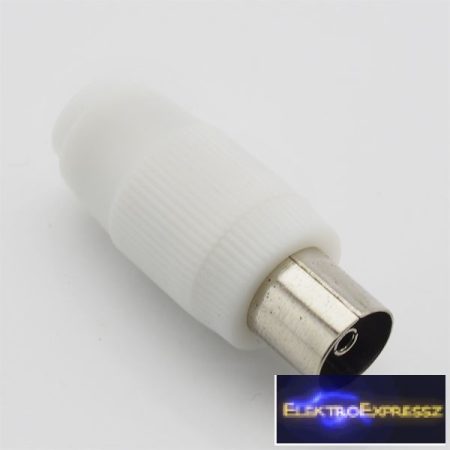 ET-1004 koax aljzat , fehér műanyag házban.