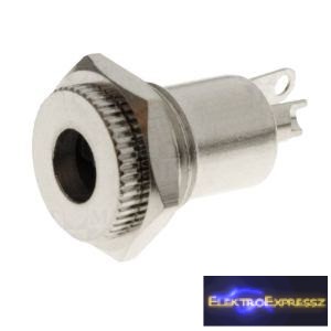 ET-2049 Beépíthető fém DC táp aljzat, 2,5mm/5,5mm