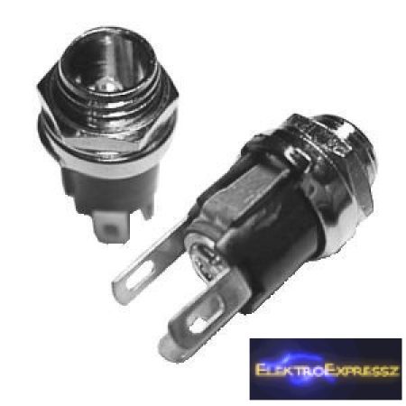 ET-2115TW Beépíthető, fém DC aljzat. 2,5mm/5,5mm Taiwani termék