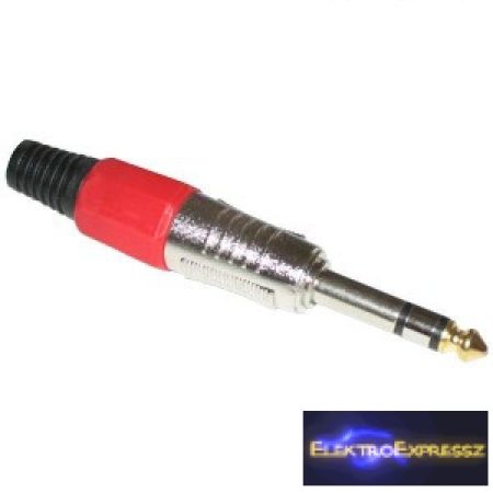 ET-4061B 6,3mm-es sztereó jack dugó