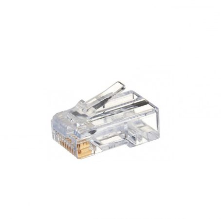 RJ45 MODULÁRIS DUGÓ 8P8C CAT6 UTP TÖMÖR ERŰ KÁBELRE