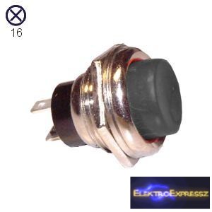 1ák.2p.Nyomógomb nyitó.250V/2A.ON-(OFF).