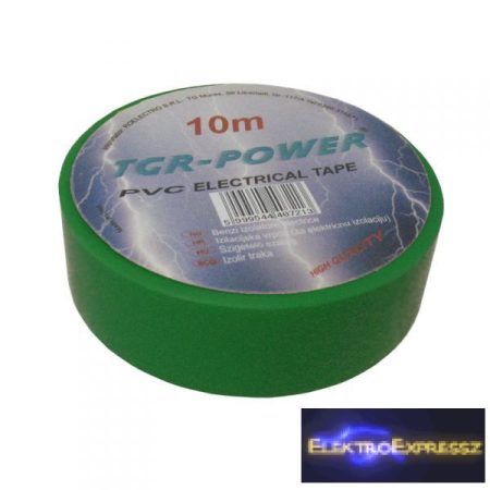 ET-5930 TGR-POWER szigetelő szalag 10m, zöld
