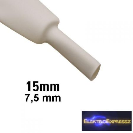 ET-6115FH 15mm-es zsugorcső, fehér