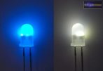 5mm villogó kék-fehér LED