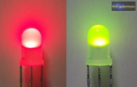5mm piros-zöld LED