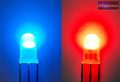 5mm piros-kék LED