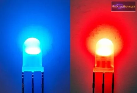5mm piros-kék LED