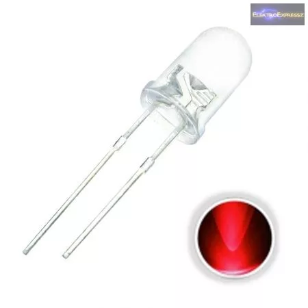 5mm piros LED. 5mm piros LED.