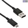 Micro USB kábel, fekete, 1m