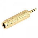   JACK ÁTALAKÍTÓ 3,5MM SZTEREO JACK DUGÓ - 6,3MM SZTEREO JACK ALJZAT.