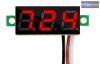 Mini digitális feszültségmérő piros 3.2-30V (3 vezetékes)