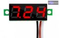   Mini digitális feszültségmérő piros 3.2-30V (3 vezetékes)