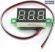 Mini digitális feszültségmérő piros 3.2-30V (3 vezetékes)