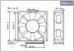 12V Ventilátor 60x60x20