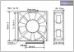 12V Ventilátor 80x80x25