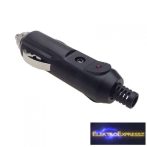  Szivargyújtó dugó piros LED (10A)