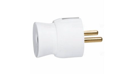 Dugvilla hátsó bekötésű fehér 2P+F Legrand