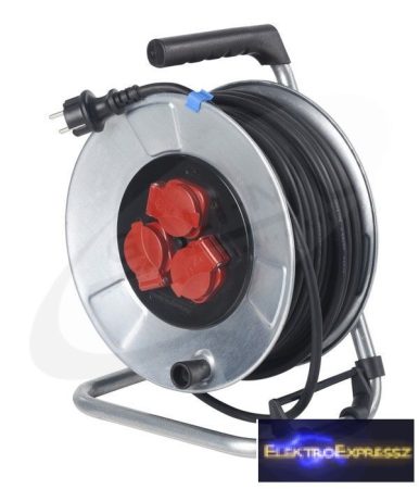 GE-10317 H05RR-F 3G1,5 25m Kábeldob fém IP44 