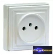 GE-1617 Két pólusú földelés nélküli dugalj 10A 250V~.
