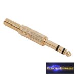 GA-05119 JACK dugó Sztereo 6,3 mm Aranyozott Fém kivitel törésgátlóval