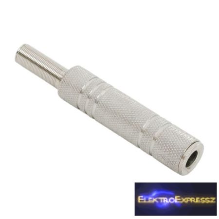 GA-05125 JACK aljzat Sztereo 6,3 mm Fém kivitel törésgátlóval