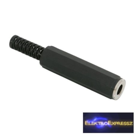 GA-05128 JACK aljzat Sztereo 6,3 mm Műanyag kivitel törésgátlóval