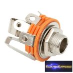 GA-05130 JACK aljzat Sztereo 6,3 mm Beépíthető Kapcsolós Fém kivitel