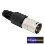 GA-05192 XLR dugó • 3 pólusú Fém kivitel Szorítópofás törésgátlóval